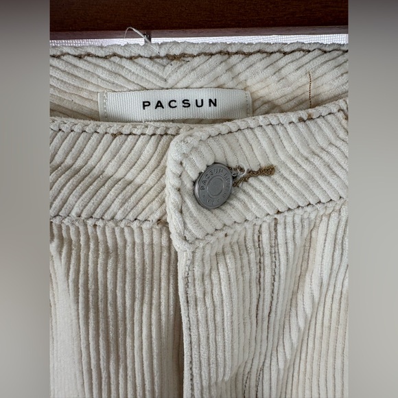 Corduroy Pacsun mom jeans cream Size 27 EUC - Picture 4 of 11